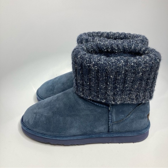 Lamo blue suede ankle boots size 11 - Picture 1 of 5
